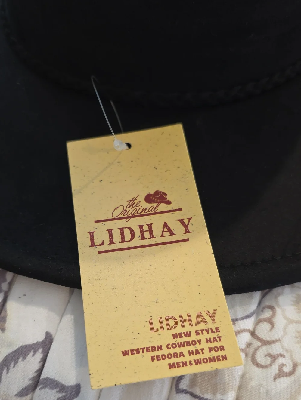 LIDHAY Wide Brim Western Suede Hat
